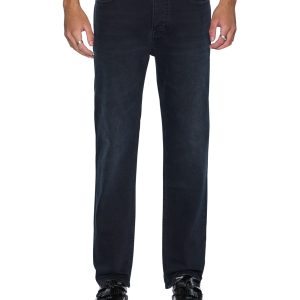 Mens Hazlow Rinsed Resin Straight Denim Jeans