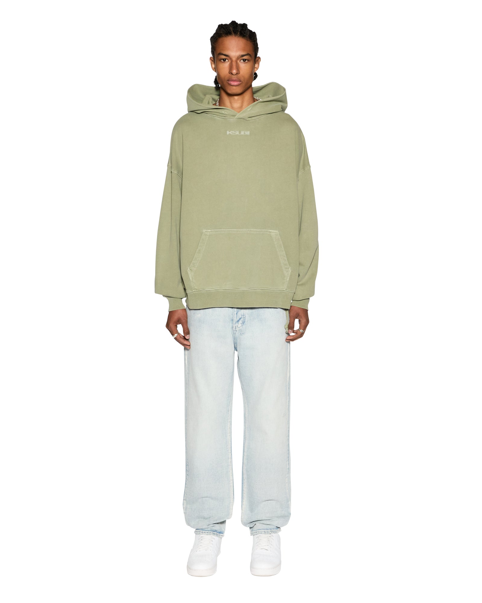 Sott Ekcess Oversized Hoodie - Moss Green - Image 5