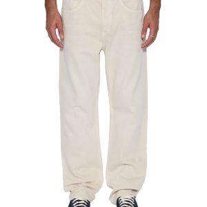 Mens Anti K Ivory Relaxed Denim Jeans