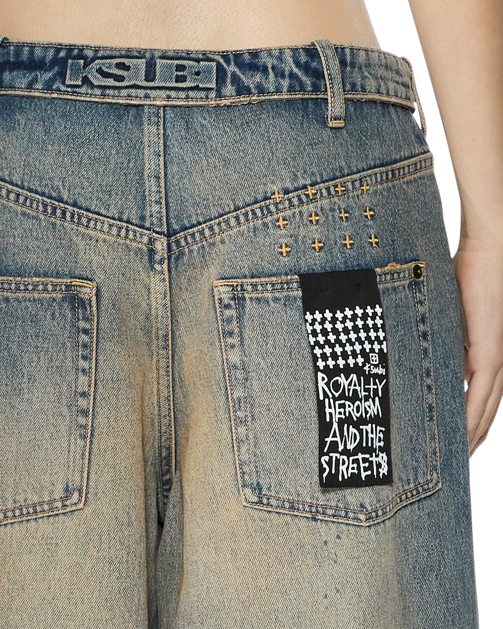Womens Ksuper Dune Baggy Denim Jeans - Image 3