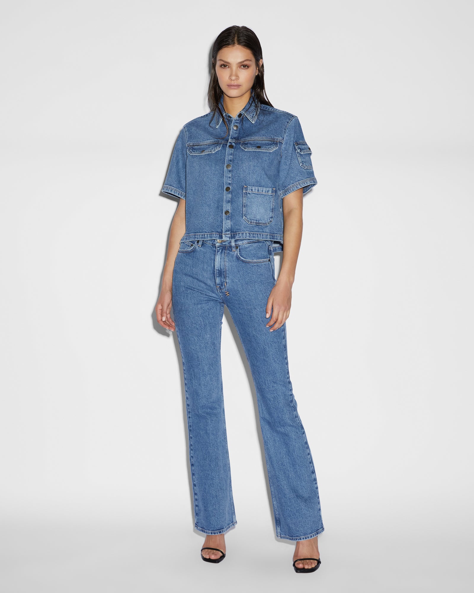 Cargo Short Sleeve Shirt Heritage - Blue Denim - Image 3