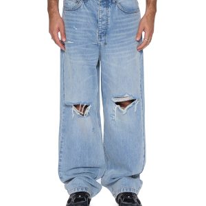 Mens Maxx Striker Trashed Baggy Denim Jeans