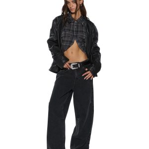 Womens Ksuper Temper Baggy Denim Jeans