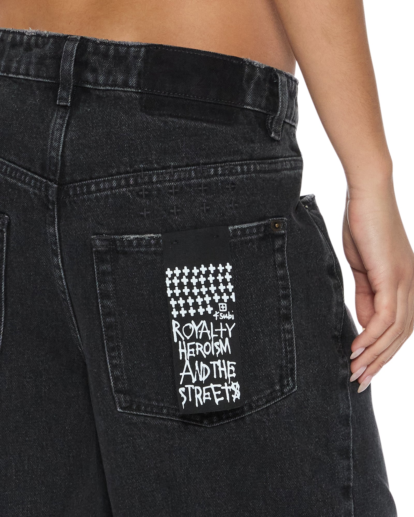 Womens Ksuper Temper Baggy Denim Jeans - Image 5