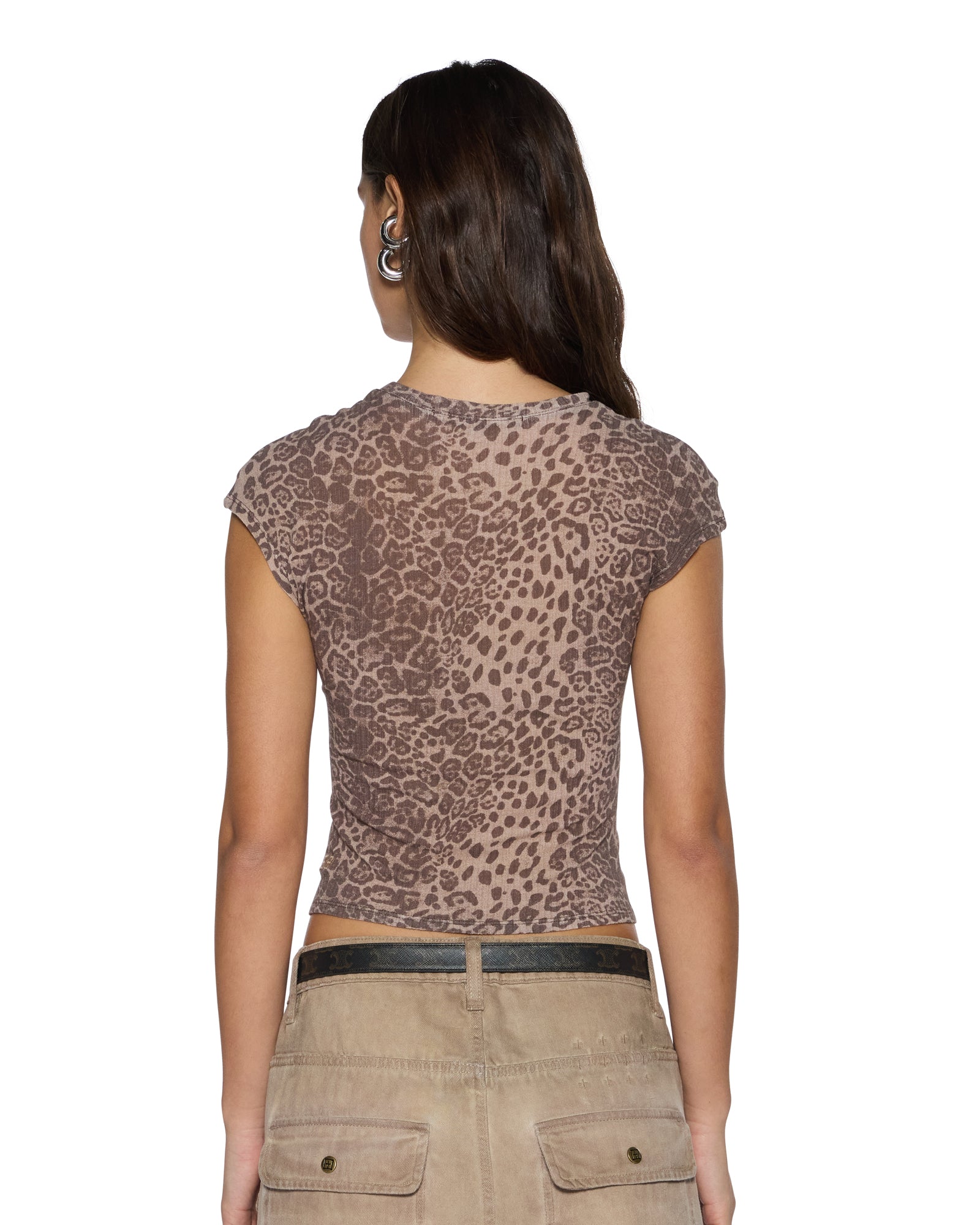 Womens Staple Ss Tee Leopard Tees - Image 4
