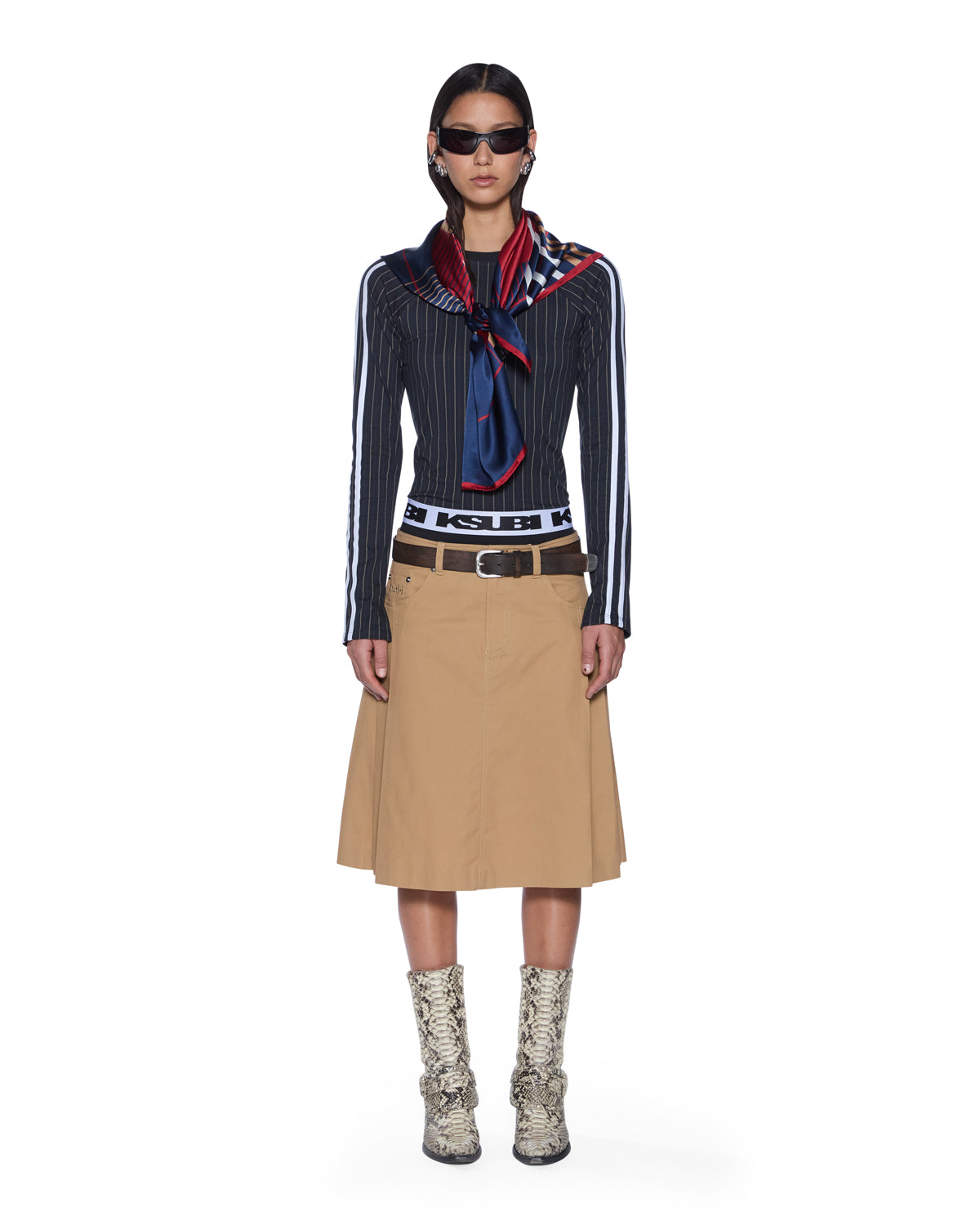 Womens Trinity Kilt Tan Skirts - Image 2