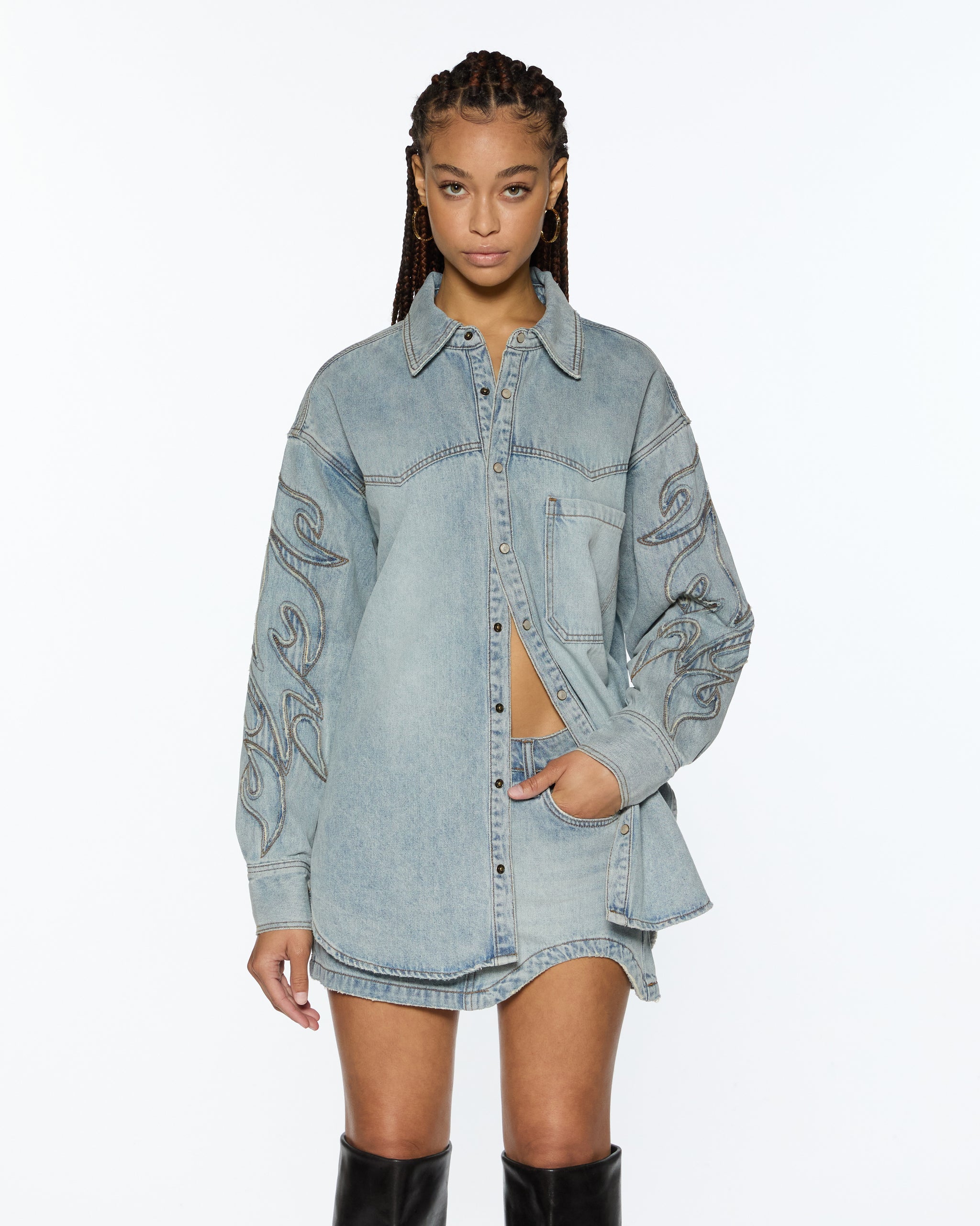 Womens Frontier Ls Shirt Paragon Patch Shirts - Image 3