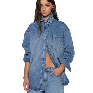 Womens Oversized Ls Shirt Krystal Komet Shirts