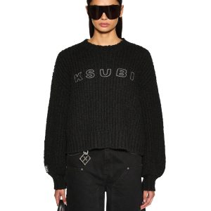Bookie Oversized Knit Sweater - Black