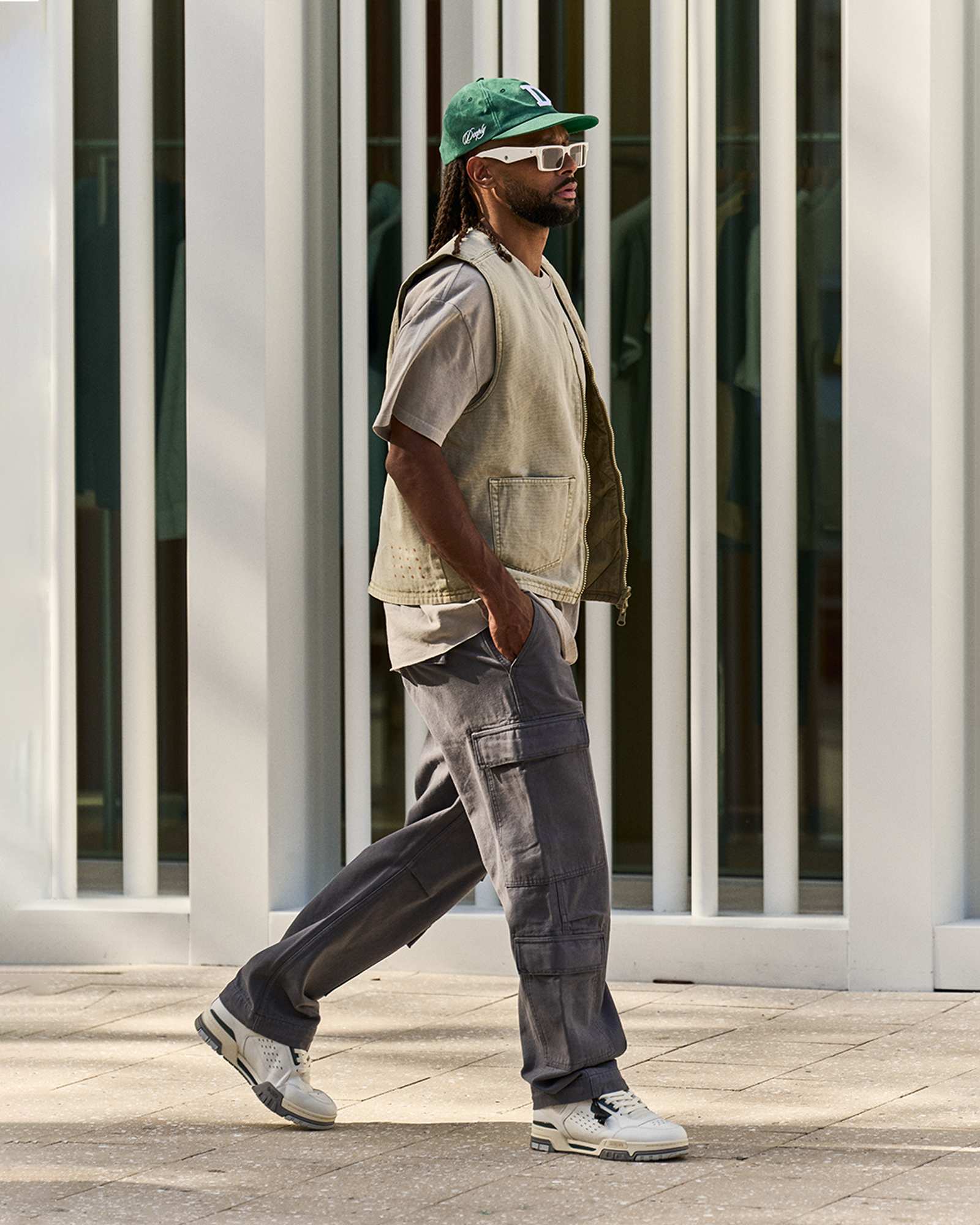 Battler Padded Vest - Khaki - Image 2