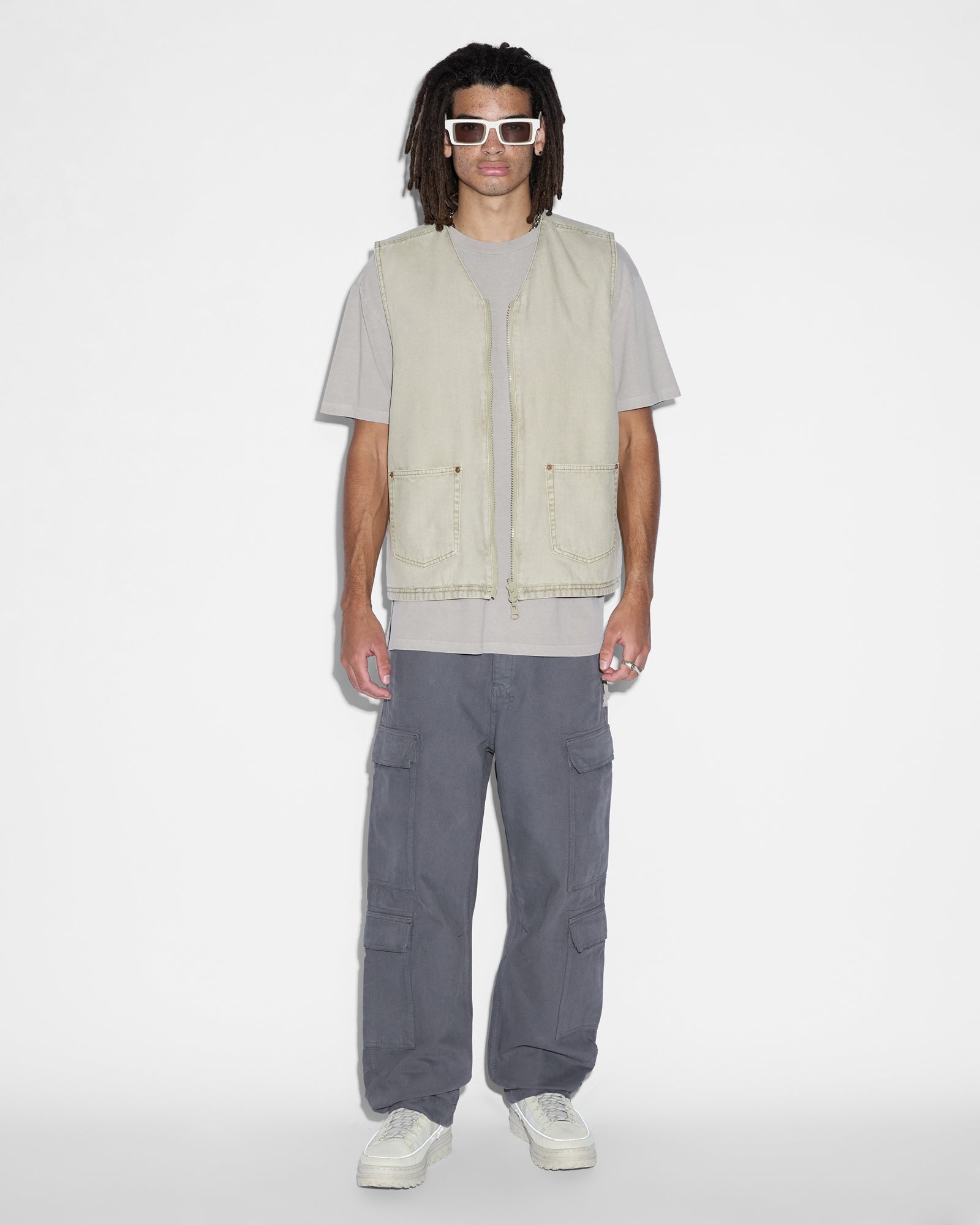 Battler Padded Vest - Khaki - Image 4