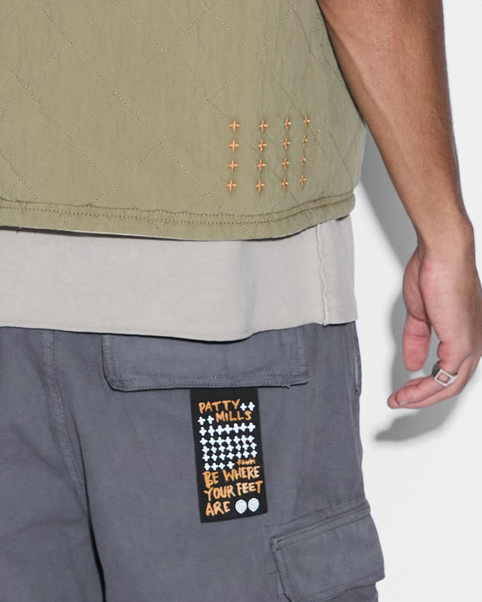 Battler Padded Vest - Khaki - Image 7