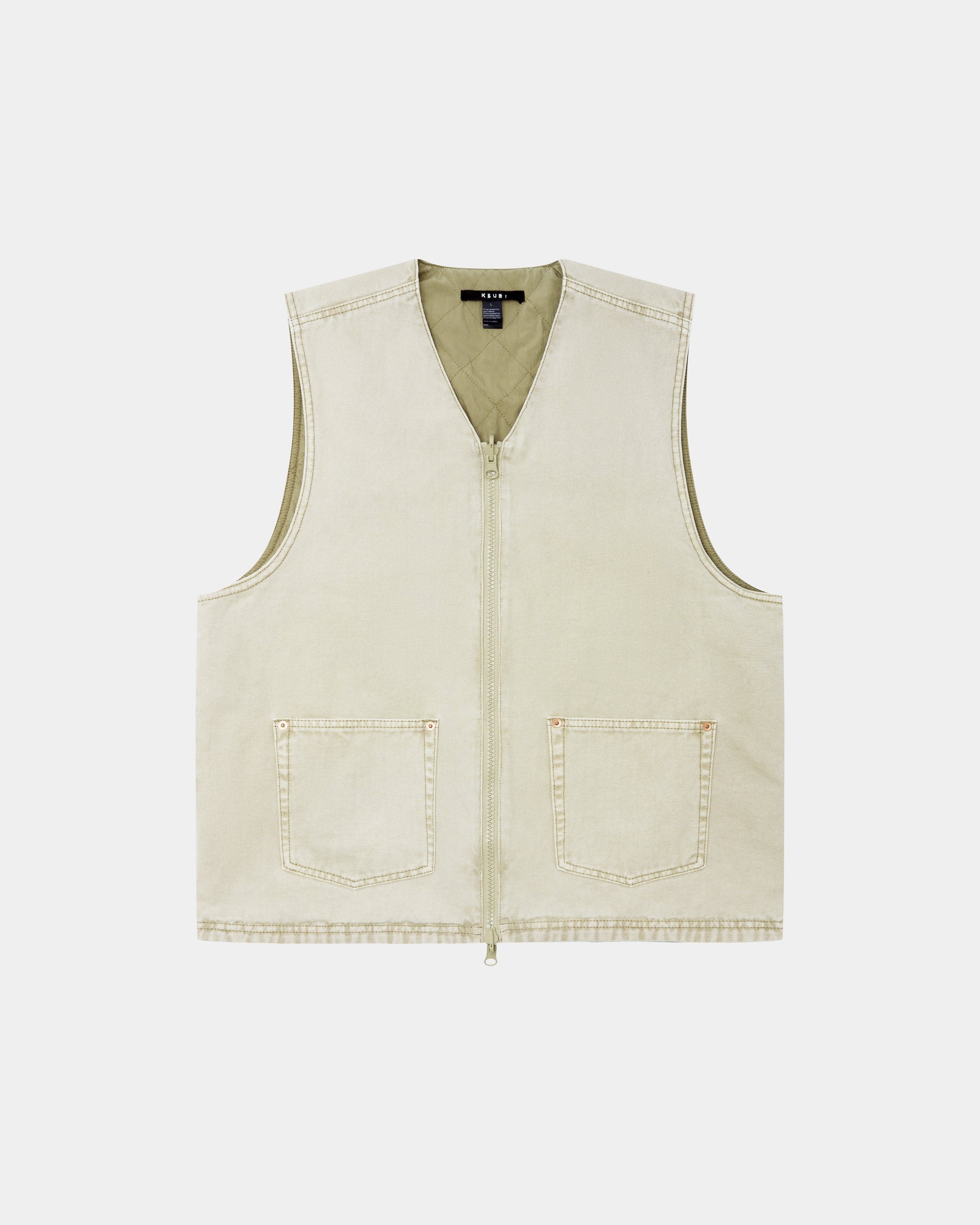 Battler Padded Vest - Khaki - Image 8
