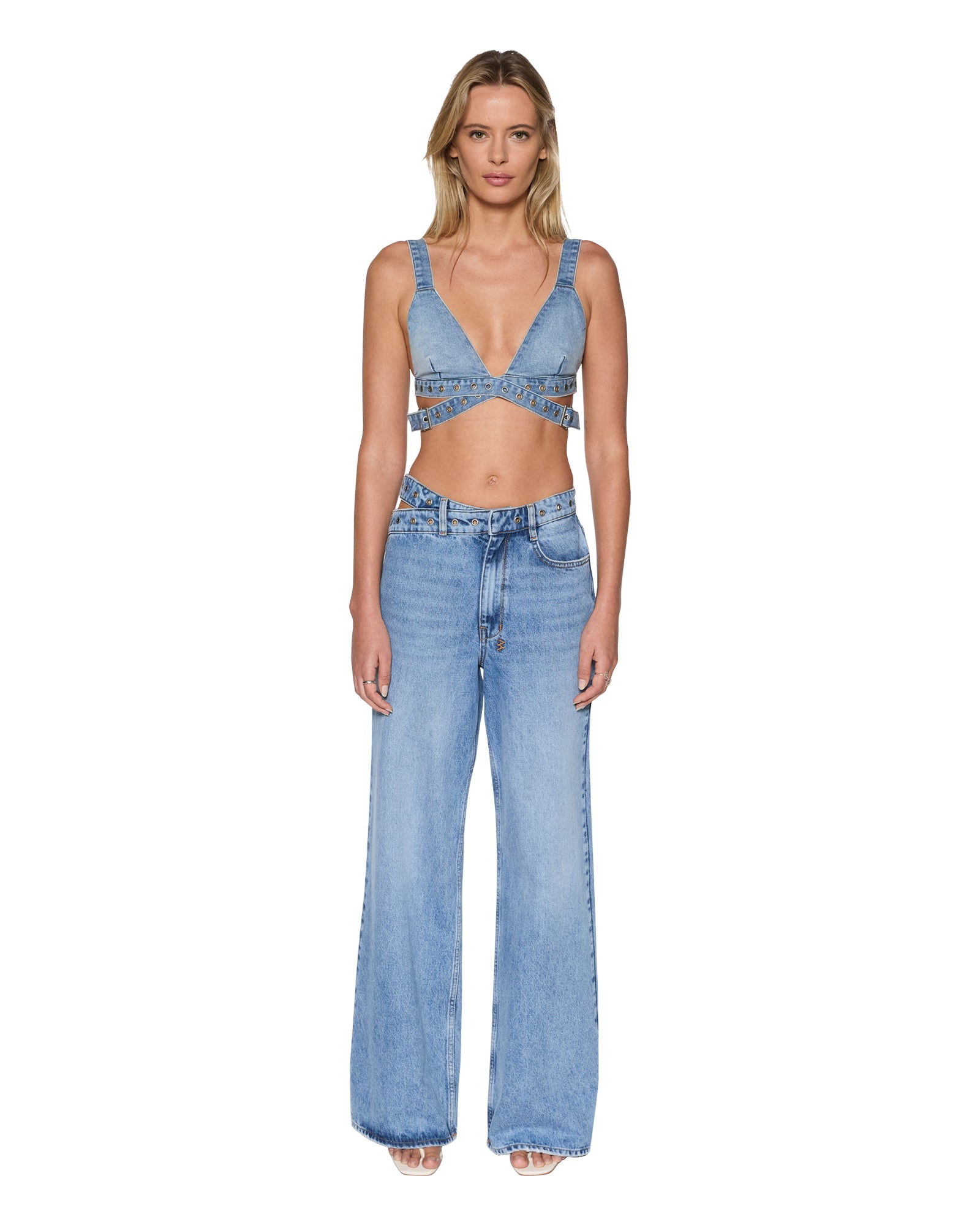 Crossover Chroma Denim Bralette - Image 6