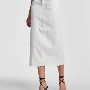 Graduate Midi Skirt Blanc