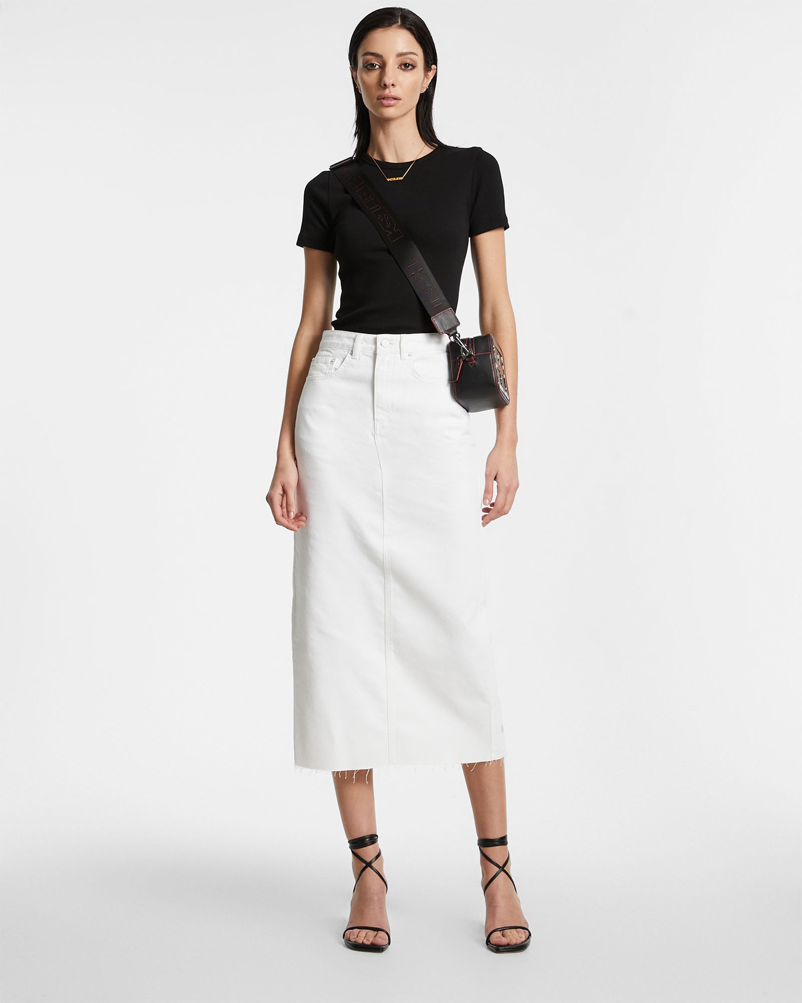 Graduate Midi Skirt Blanc - Image 6