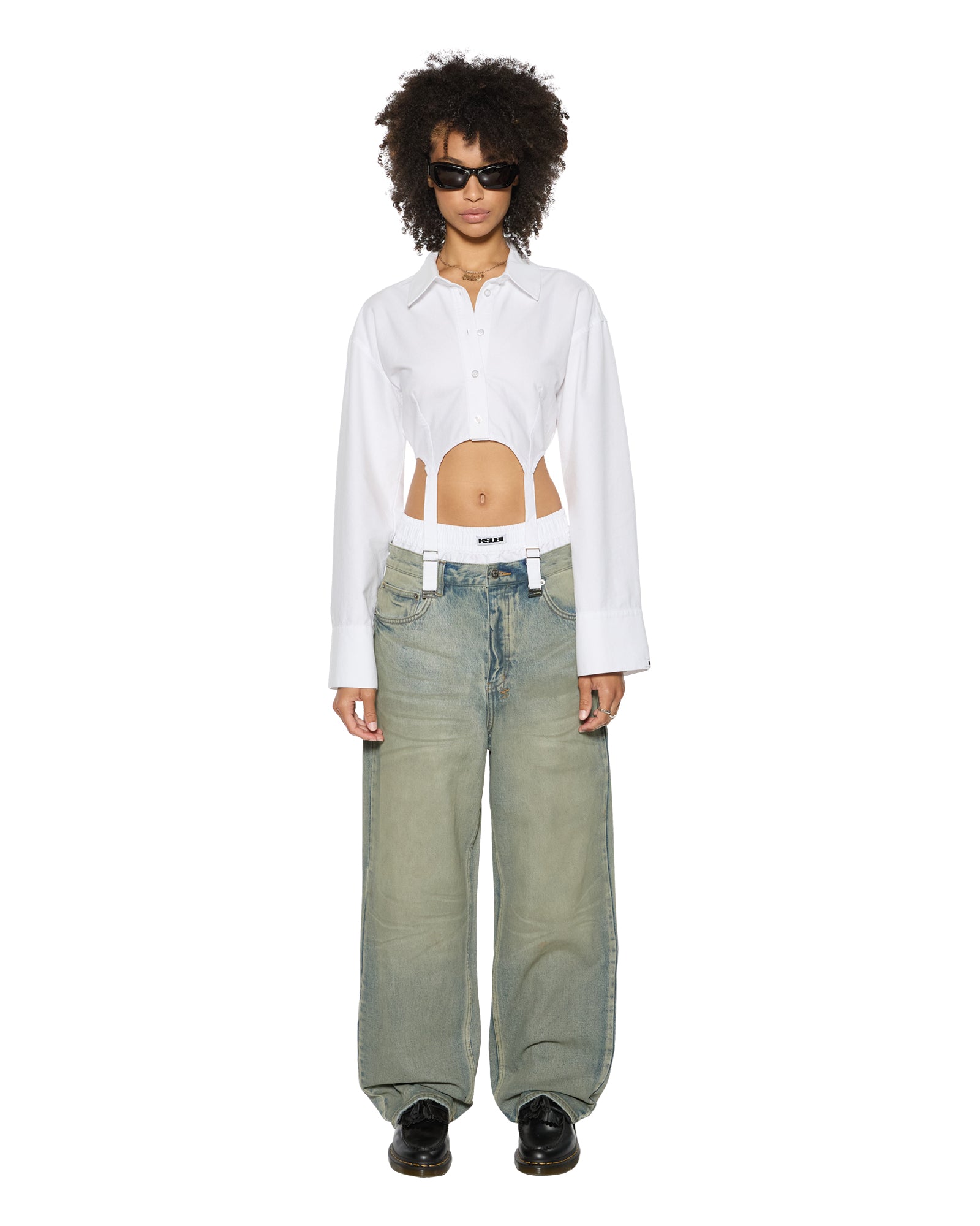 Womens Sasha Ls Shirt White Shirts - Image 2