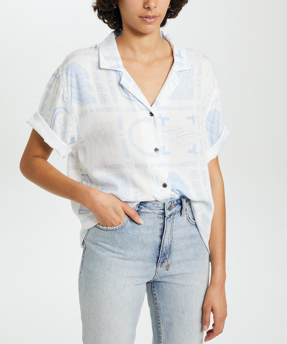 Super Nature Ss Shirt White - Image 3