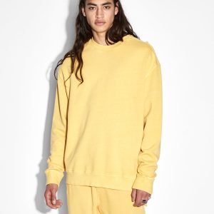 Buy 4 X 4 Biggie Crew Sol | Oversized Sweat Yellow | KSUBI