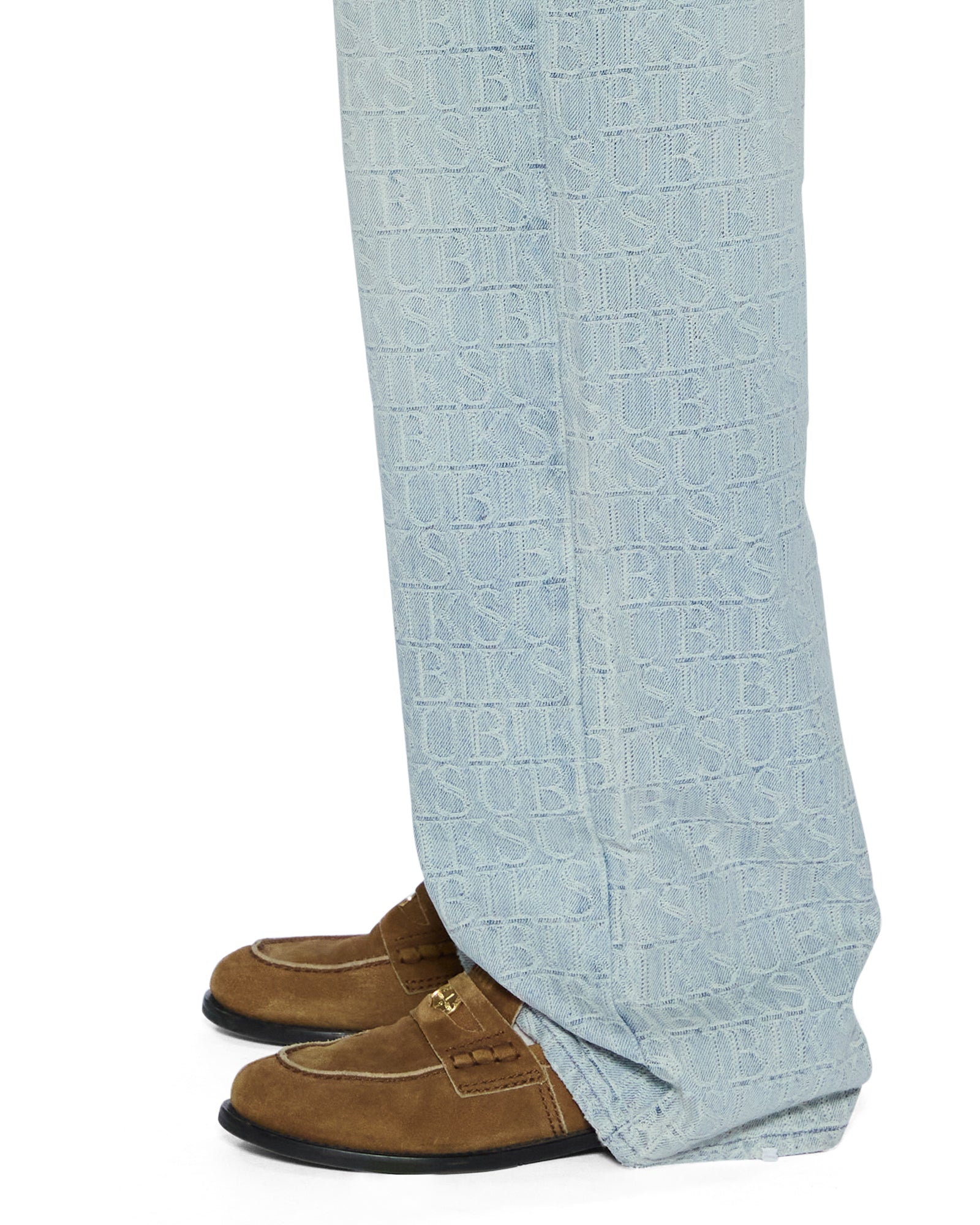 Womens Low Rider Tile Relaxed Denim Jeans - Image 4