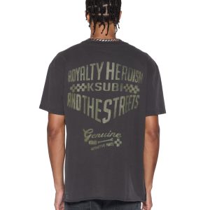 Mens Garage Biggie Ss Tee Faded Black Tees