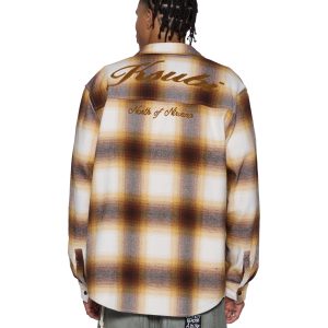 Mens Rosebowl Ls Shirt Burnt Orange Shirts