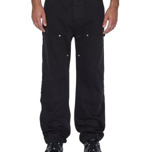 Mens Operator Pant Jasper Black Relaxed Denim Jeans