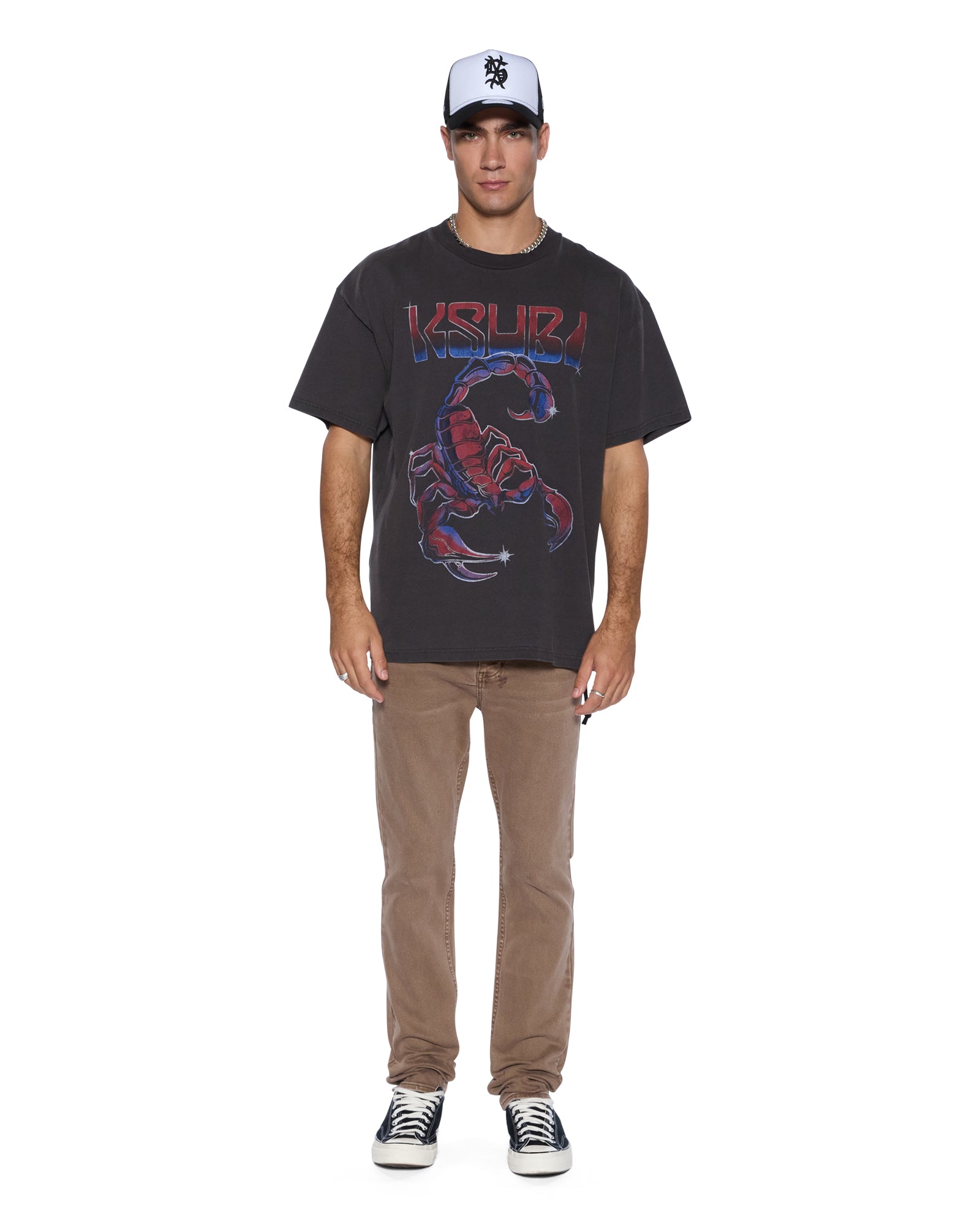 Mens Chitch Oak Slim Denim Jeans - Image 2