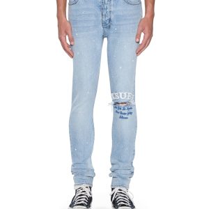 Mens Van Winkle Duke Blue Skinny Denim Jeans