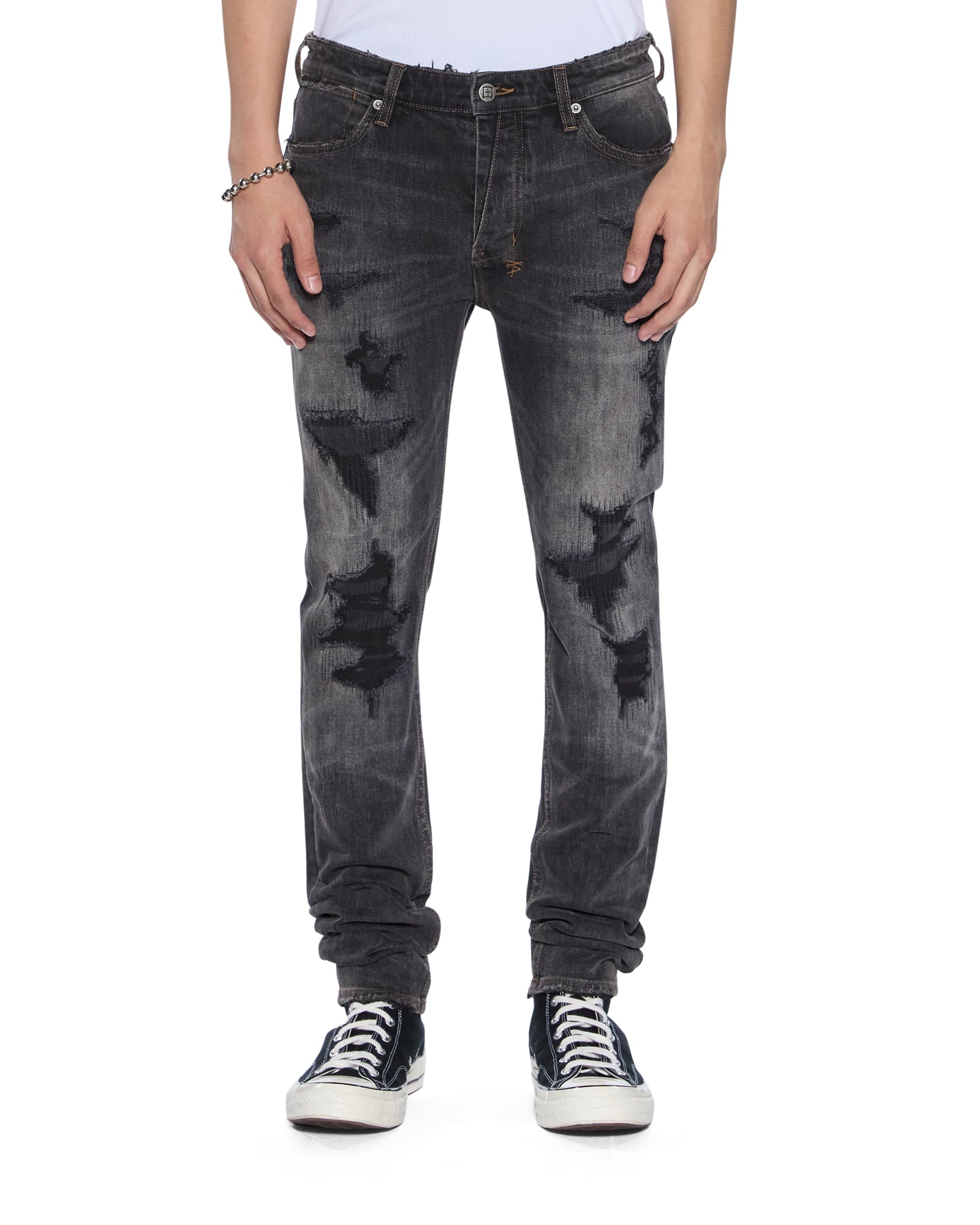 Mens Van Winkle Retorqued Repair Skinny Denim Jeans