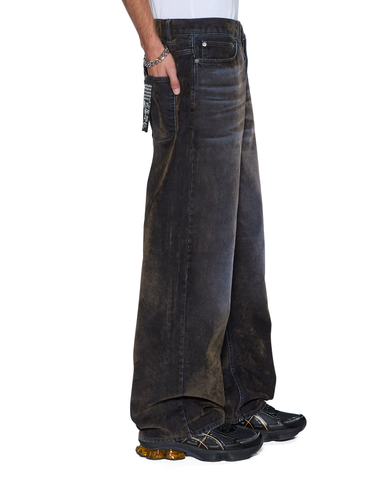 Mens Maxx Blur Ink Baggy Denim Jeans - Image 2