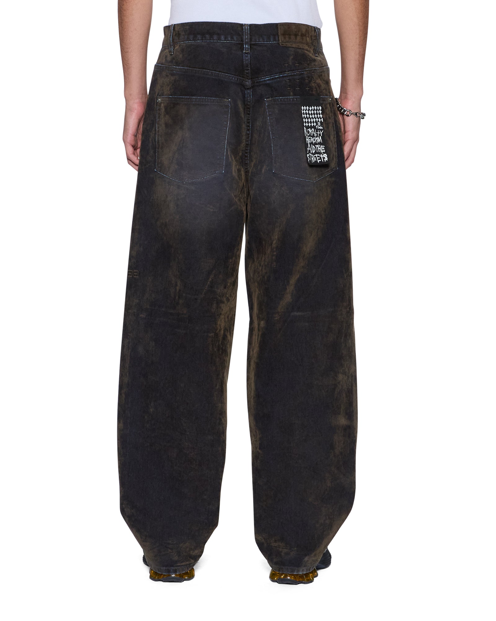 Mens Maxx Blur Ink Baggy Denim Jeans - Image 3