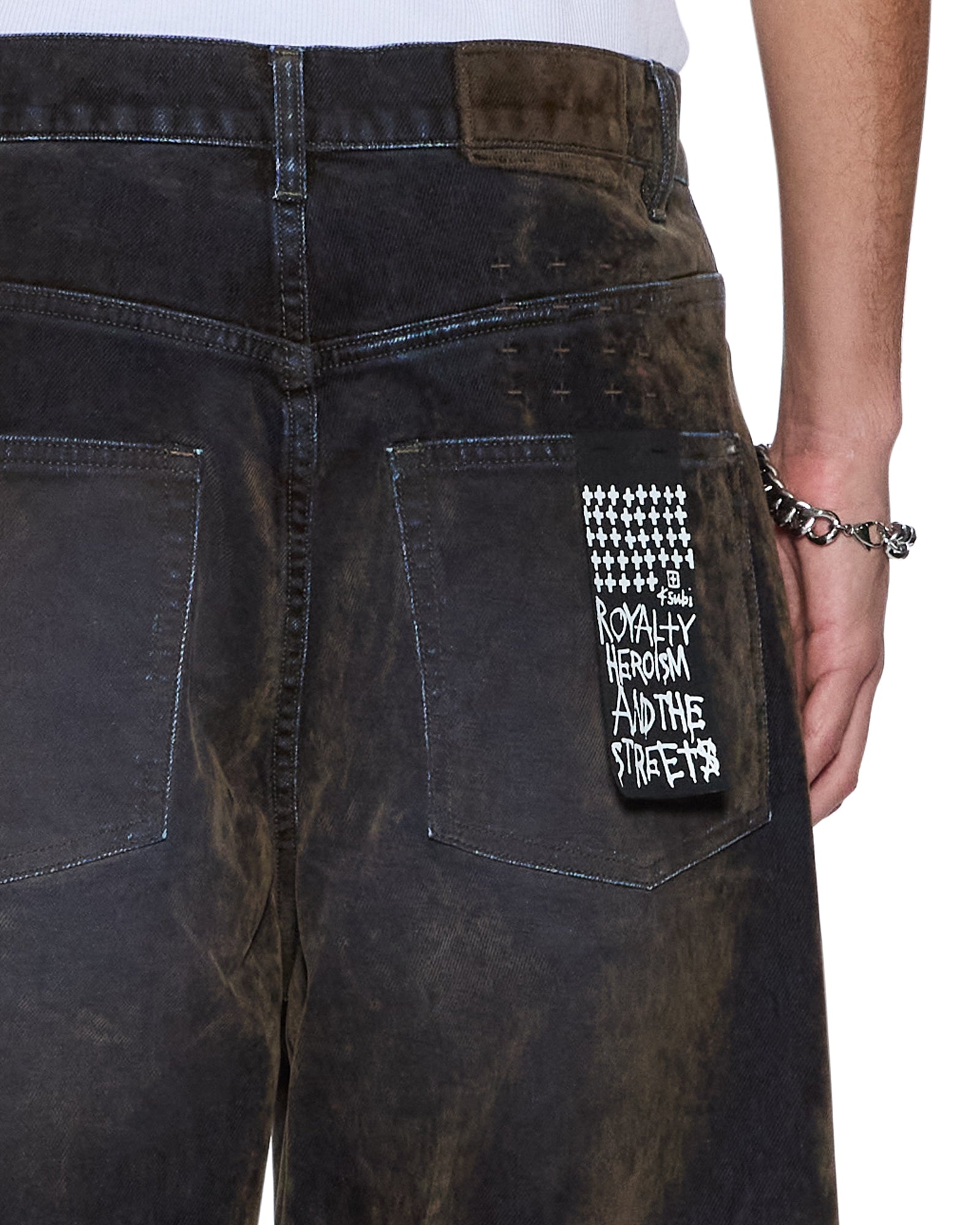 Mens Maxx Blur Ink Baggy Denim Jeans - Image 4
