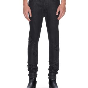 Mens Van Winkle Backstage Black Kraftwerk Skinny Denim Jeans