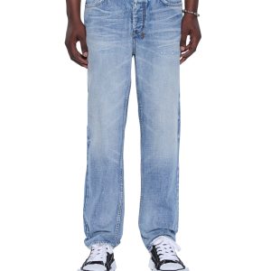 Mens Hazlow Dakota Blue Straight Denim Jeans