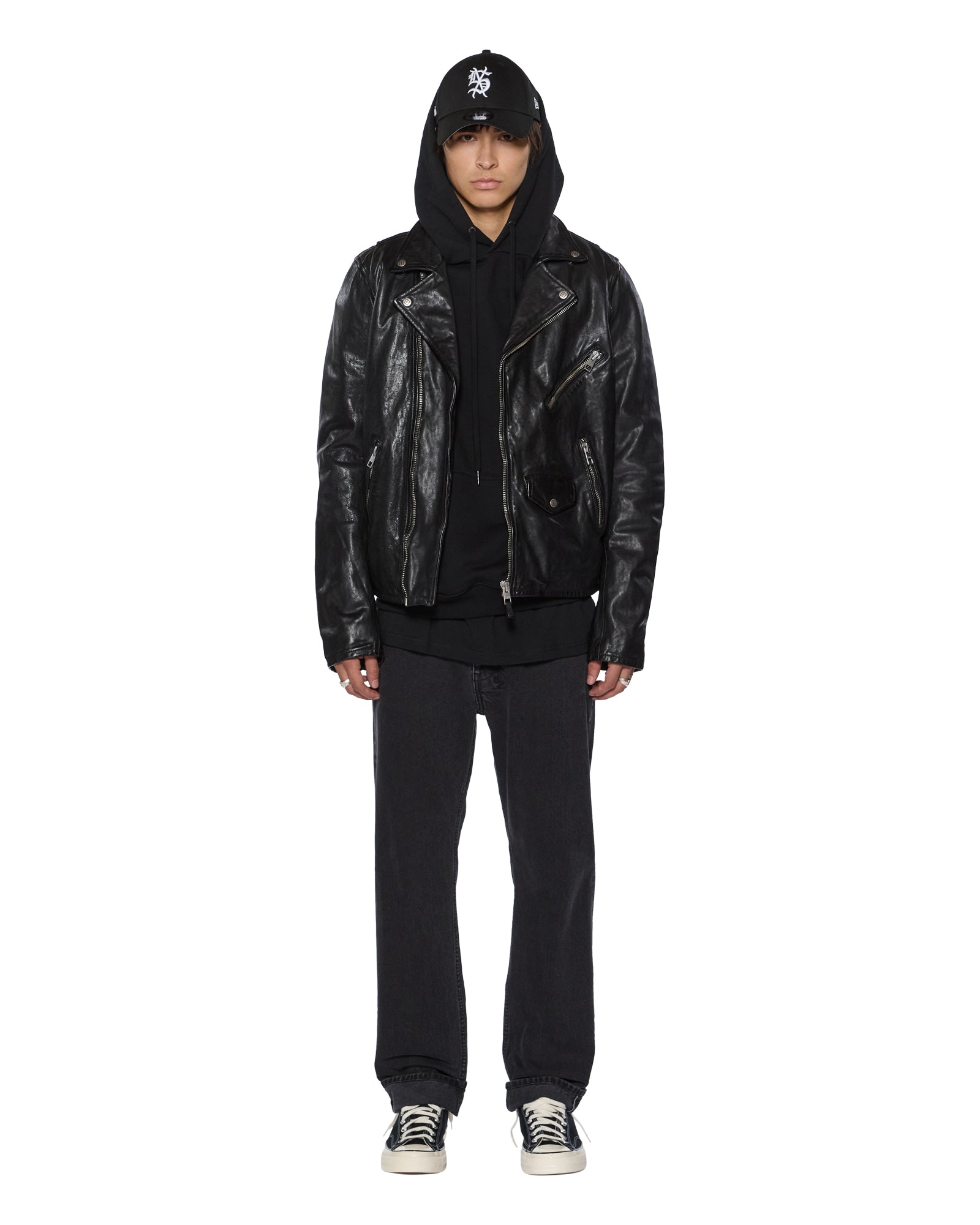 Hazlow Selvedge NY Black Straight Leg Jeans - Image 3