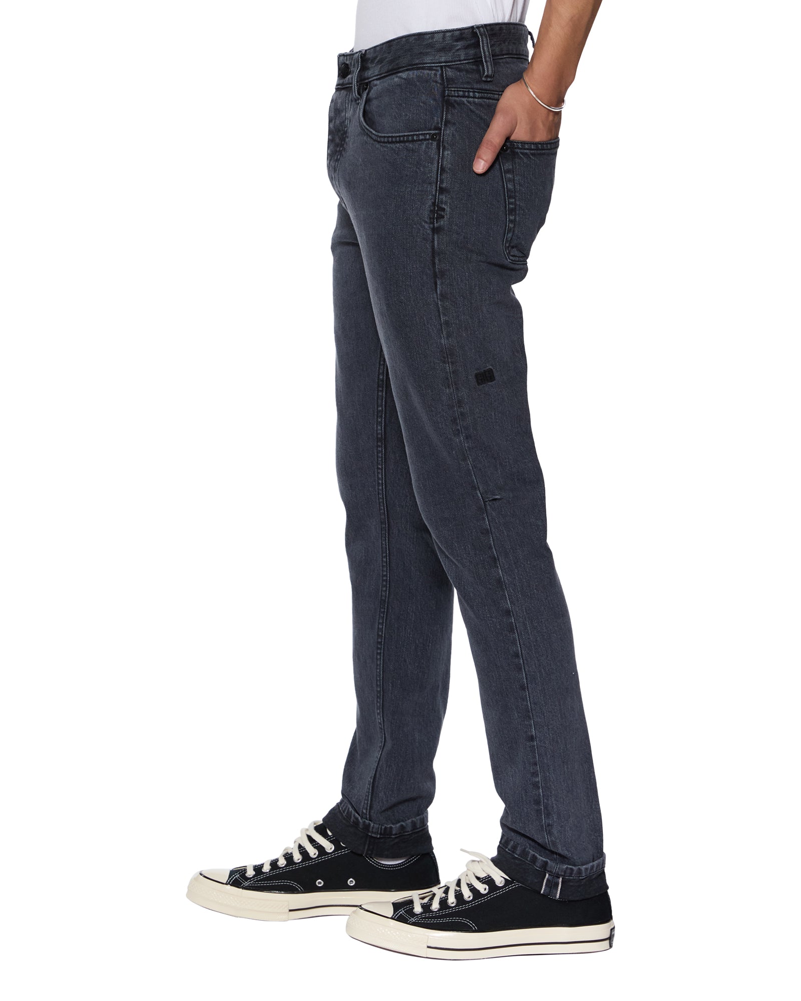 Chitch Selvedge NY Black Tapered Jeans - Image 4