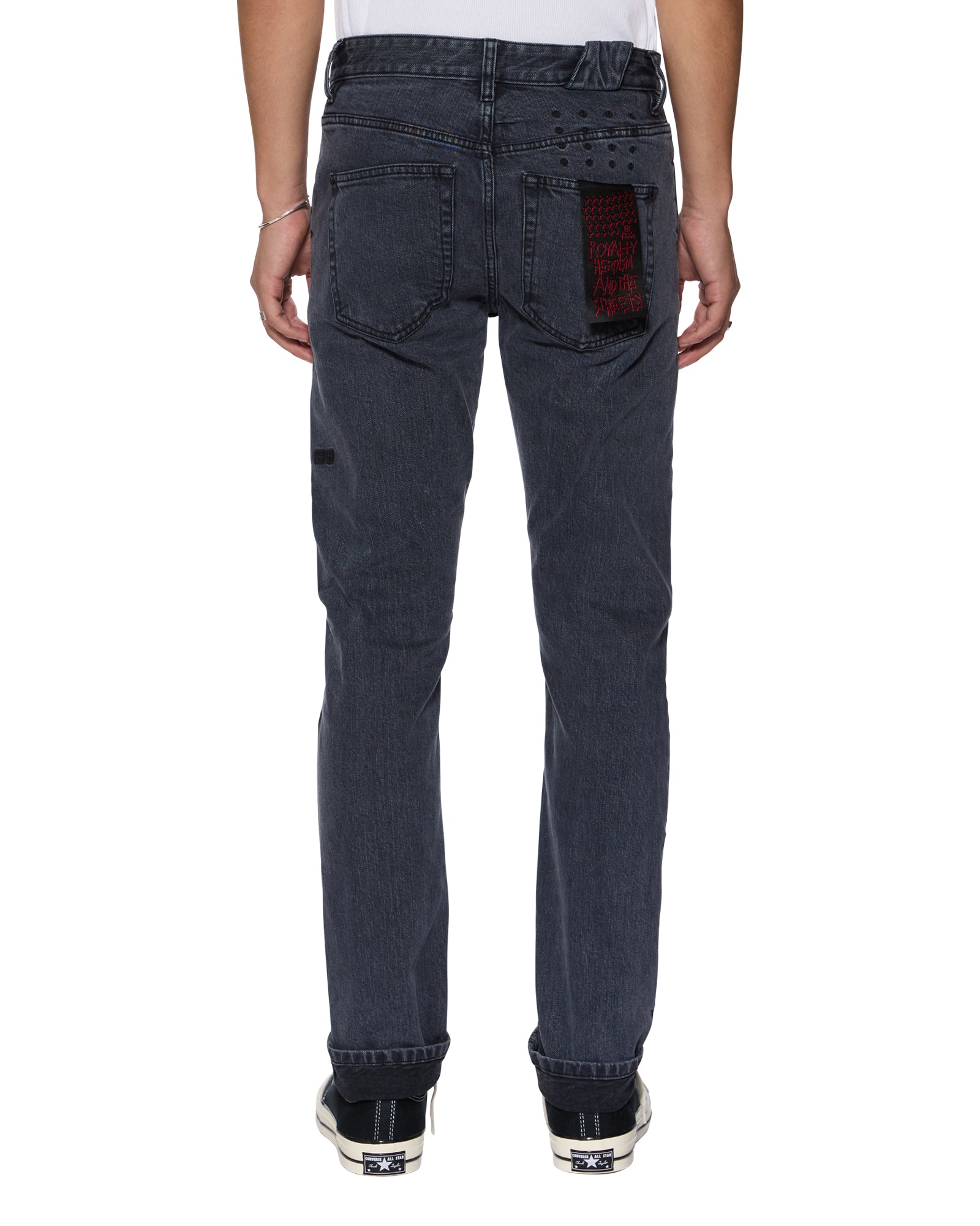 Chitch Selvedge NY Black Tapered Jeans - Image 5
