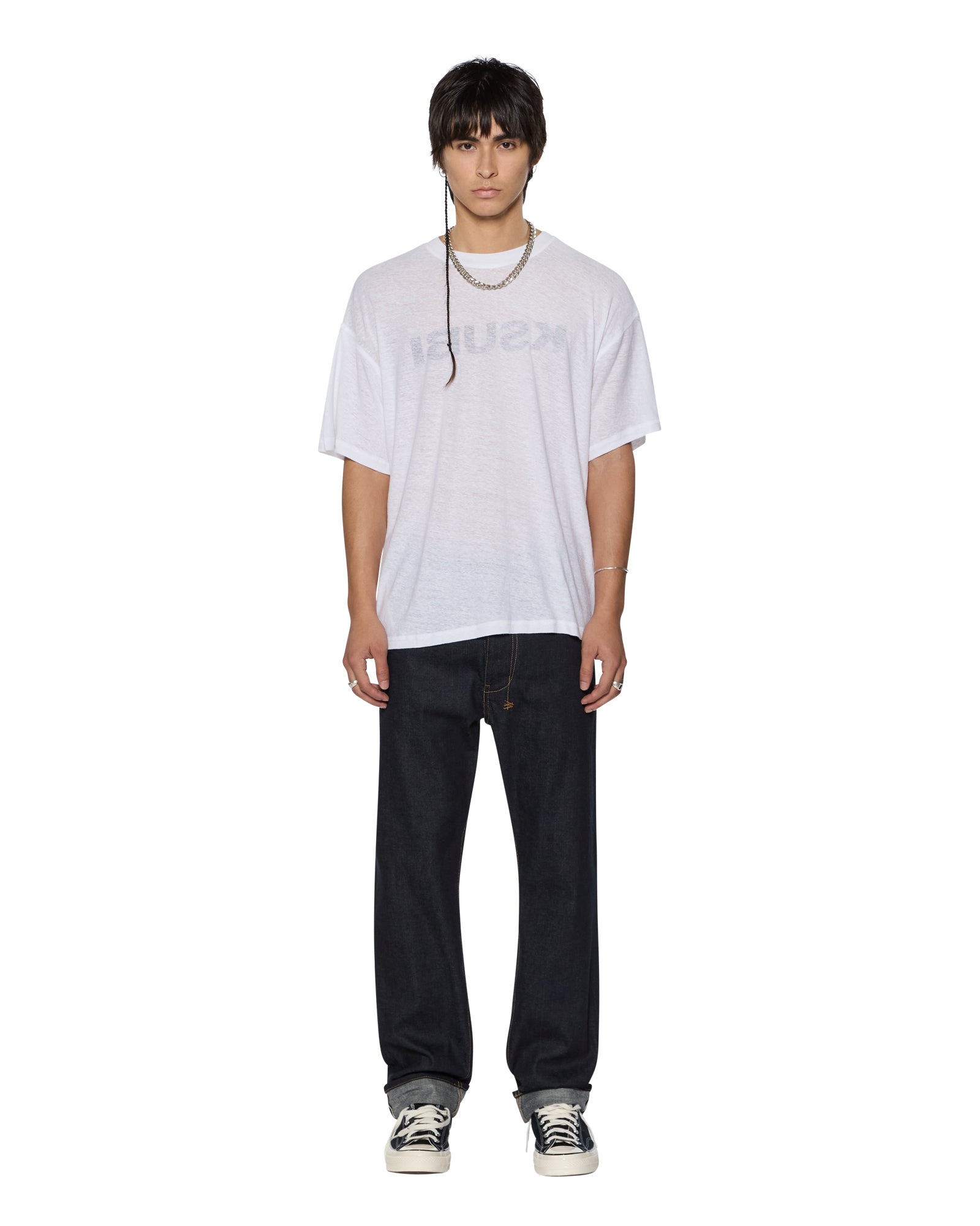 Hazlow Selvedge Raw Blue Straight Leg Jeans - Image 3