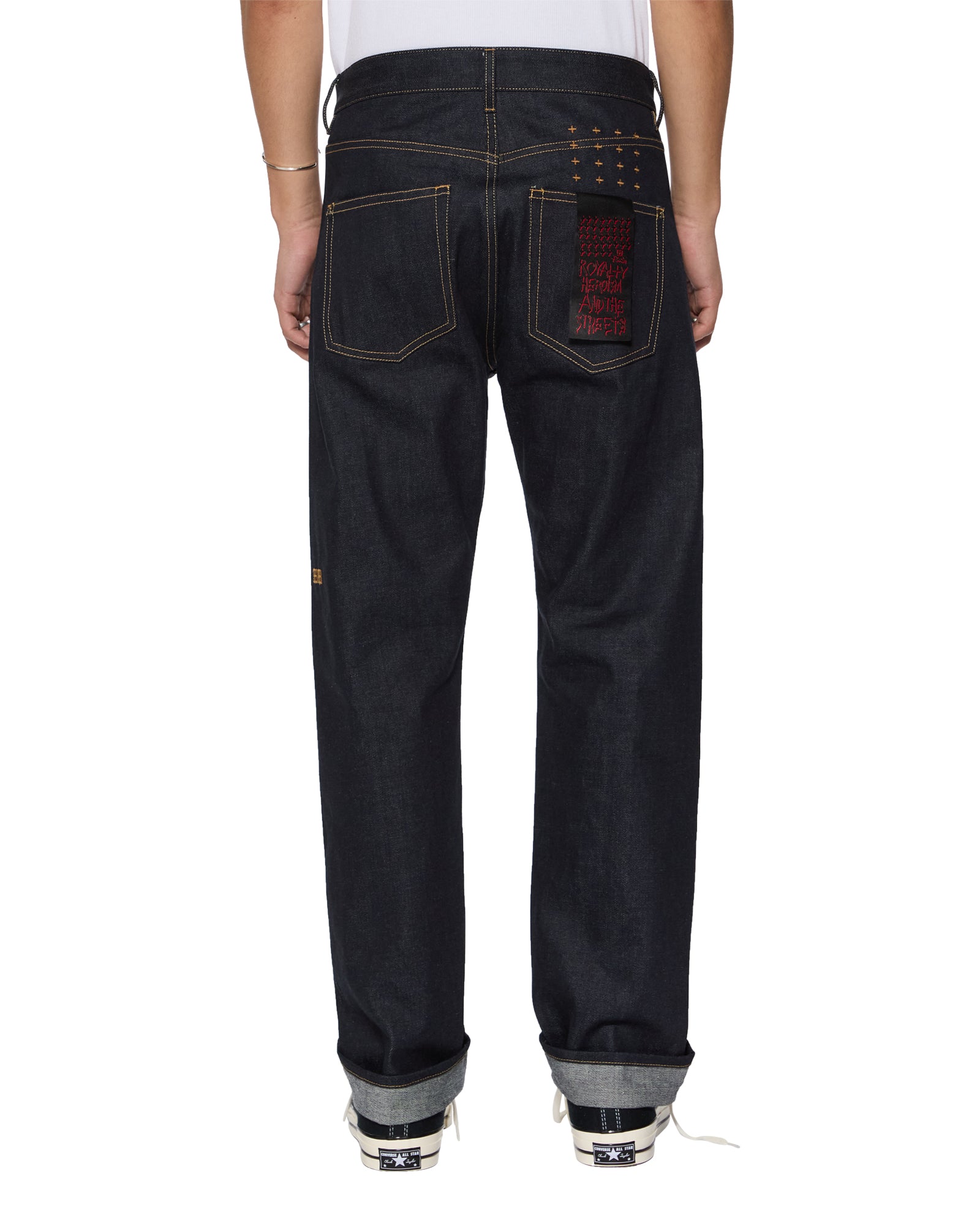 Hazlow Selvedge Raw Blue Straight Leg Jeans - Image 7