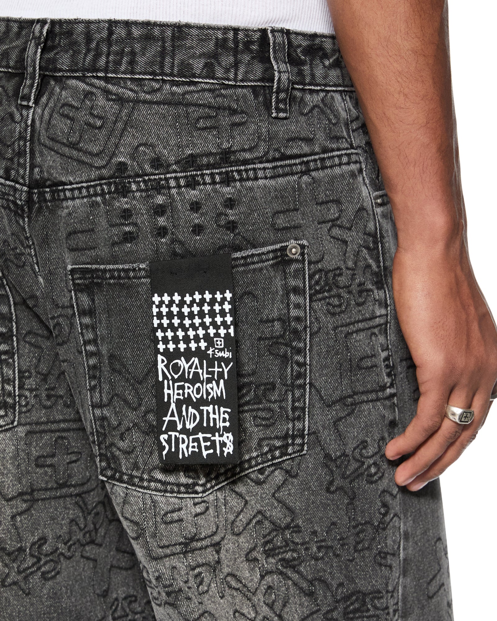 Maxx Stencil Stitch Straight Leg Jeans - Image 6