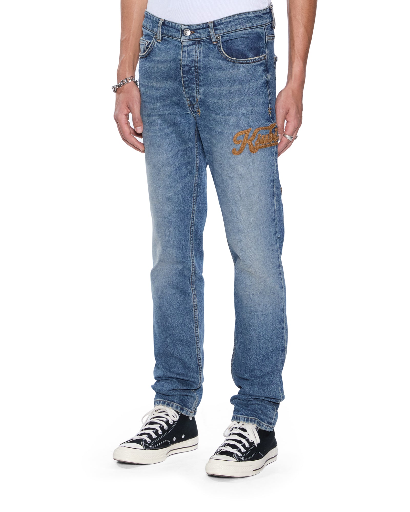 Mens Chitch Relik Slim Denim Jeans - Image 4