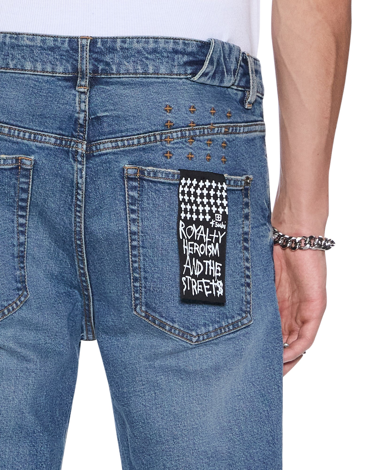 Mens Chitch Relik Slim Denim Jeans - Image 5
