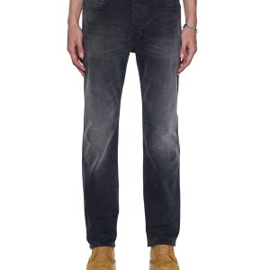 Mens Hazlow Powder Grey Straight Denim Jeans