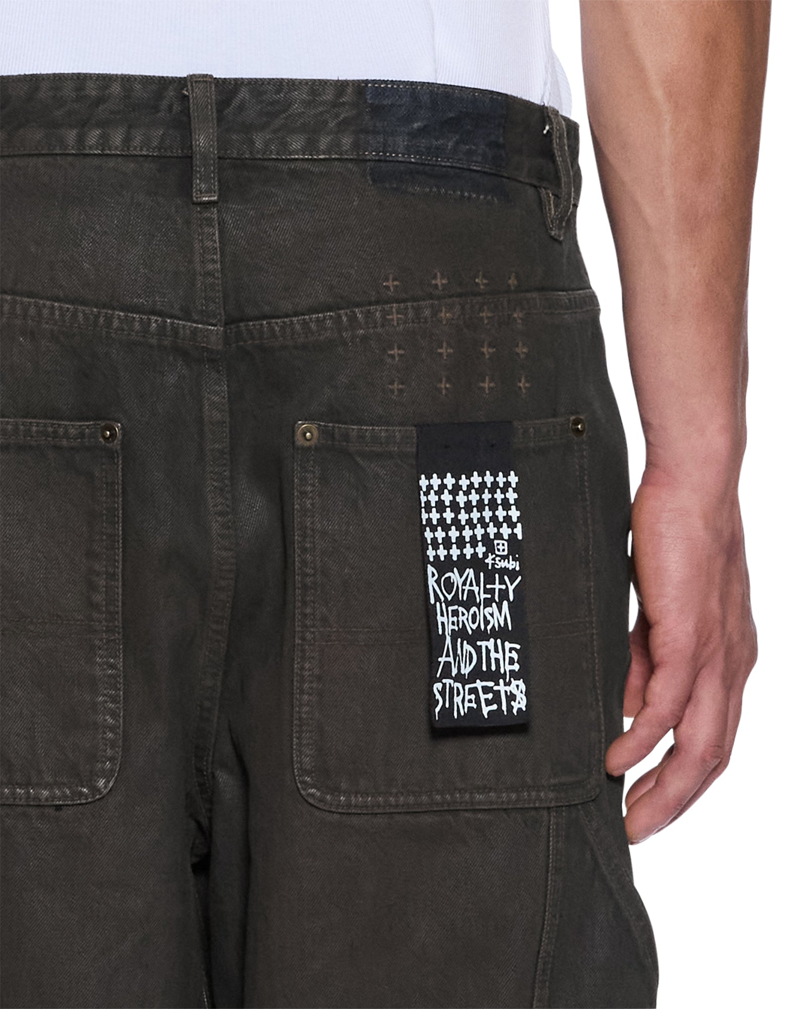 Mens Maxx Operator Grease Baggy Denim Jeans - Image 3