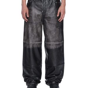 Mens Blackjack Maxx Pant Aged Black Relaxed Denim Jeans