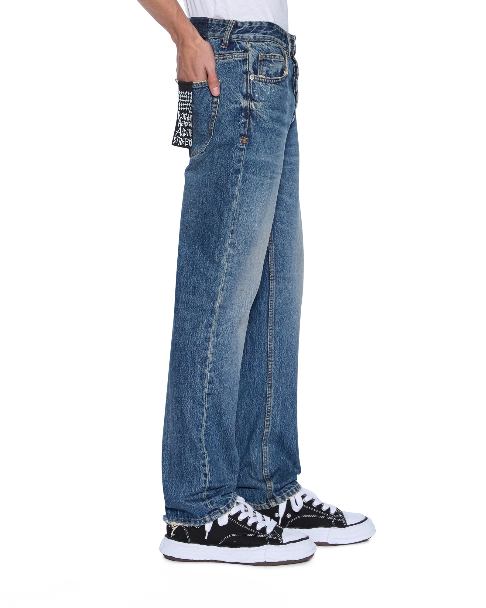 Mens Hazlow Relik Straight Denim Jeans - Image 2