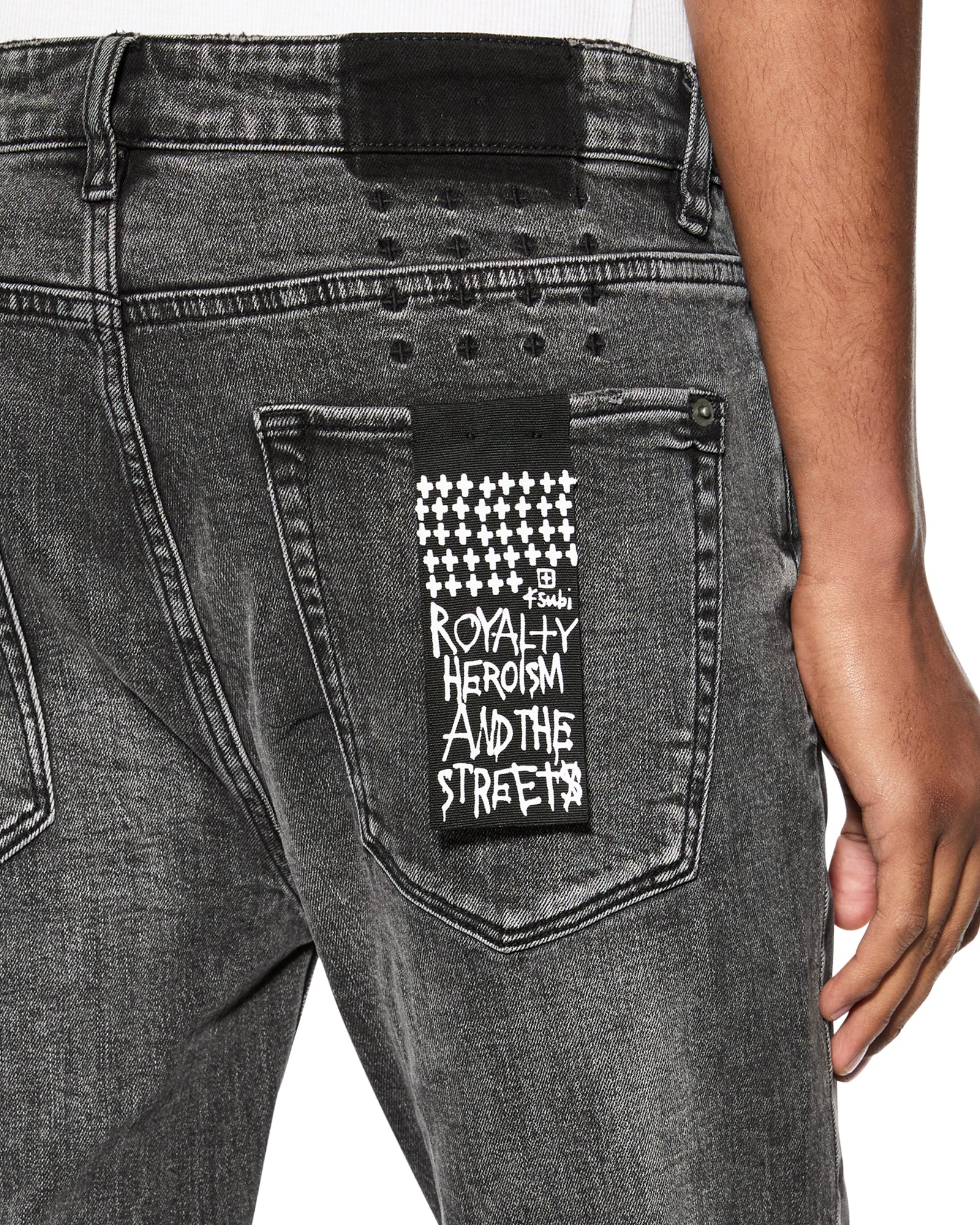 Van Winkle Angst Trashed | Black Stonewash Jeans - Image 5