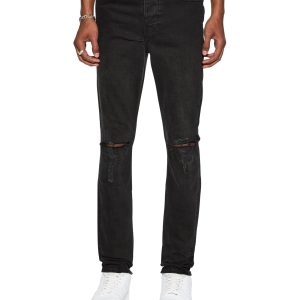 Buy Ksubi Chitch Krow Krushed | Men's Black Slim Fit Jeans