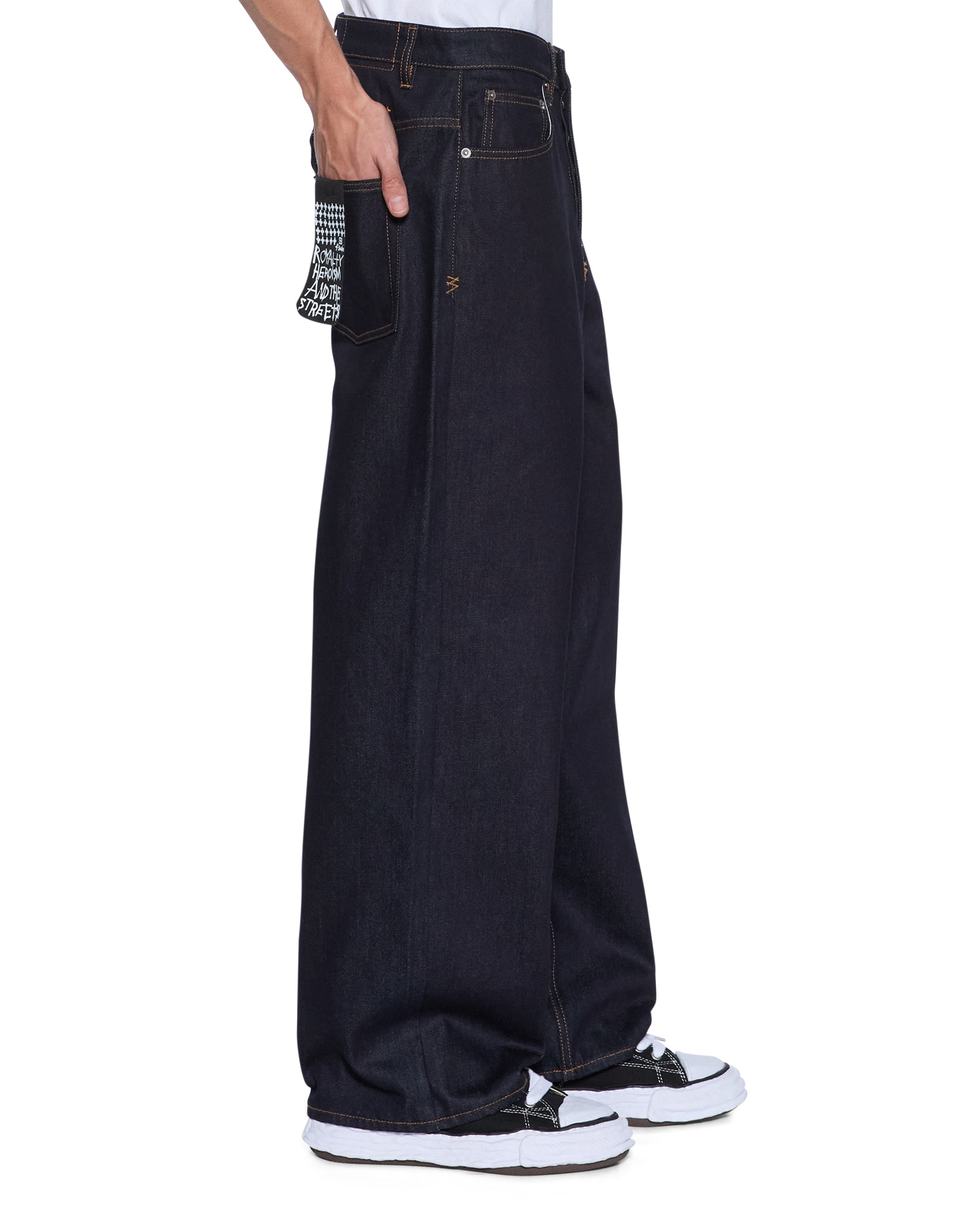 Mens Maxx Raw Blue Baggy Denim Jeans - Image 2